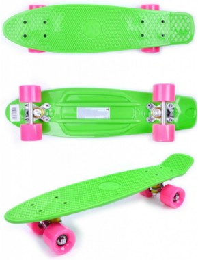 Скейтборд GO Travel зелено-розовый 