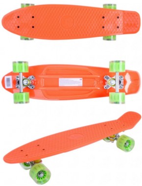 Скейтборд GO Travel оранжево-зеленый 