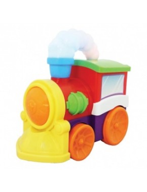 Развивающая игрушка - МУЗЫКАЛЬНЫЙ ПАРОВОЗ (на колесах, свет, звук) 052357