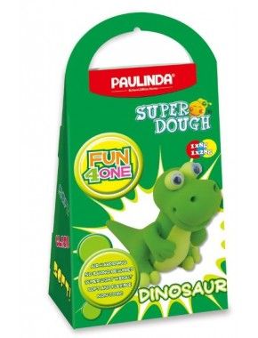 Масса для лепки Paulinda Super Dough Fun4one Динозавр, подвижные глаза (PL-1567)